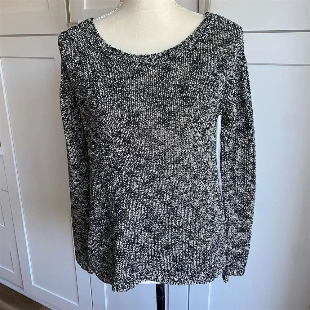 Alice + Olivia Women's multicolored metallic Pullover Sweater Size S Long Sleeve